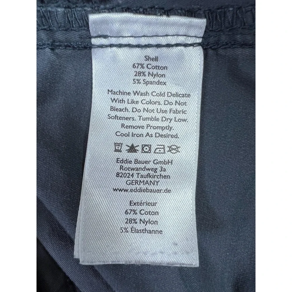 Eddie Bauer Pants Mens 30x30 Gray Canvas Stretch Chino Regular Fit Travel Casual